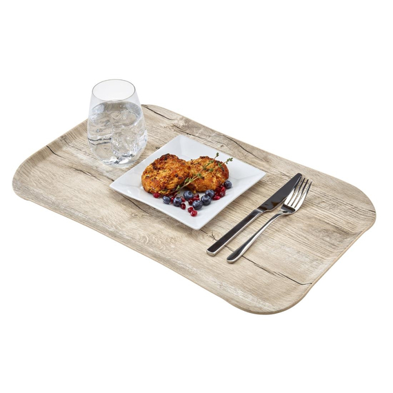 Cambro Versa Tabletts 37x53cm rechteckig rustikales Dekor Eiche hell, Bild 3