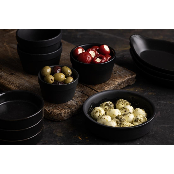 Olympia Rustic Tapasschalen schwarz 13,4cm (6 Stück)
