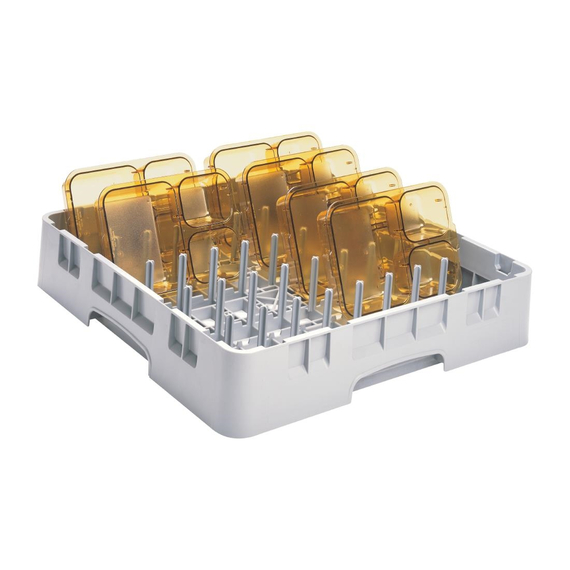 Cambro Tellerspülkorb mit Stiften, Bild 4