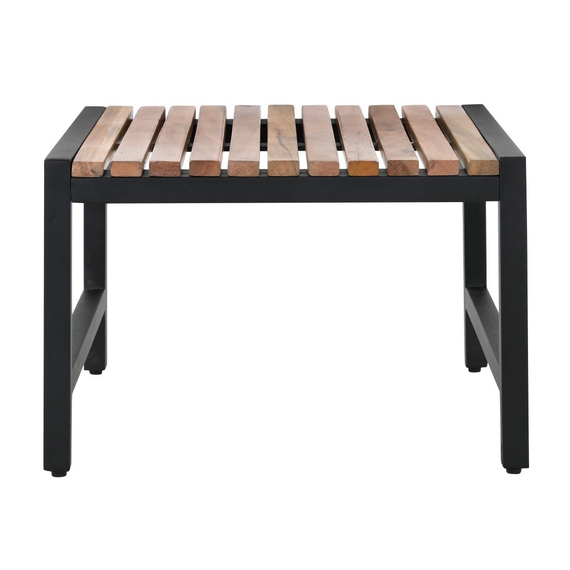 Niedrige Barhocker Bolero aus Stahl und Akazie (4 Stück), Bild 5