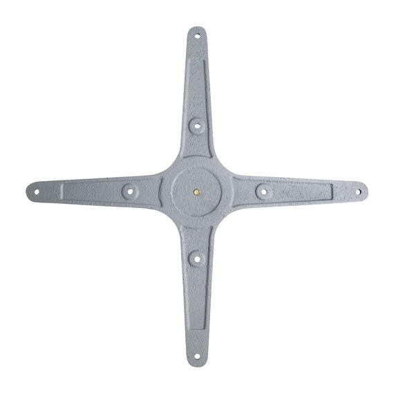 Bolero Tischfuß mit Fußkreuz Aluminium 68cm hoch, Bild 4