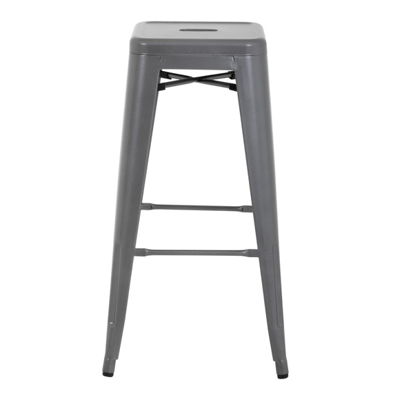 Bolero Bistro Stahlhocker Gun Metal Grey (4 Stück), Bild 5