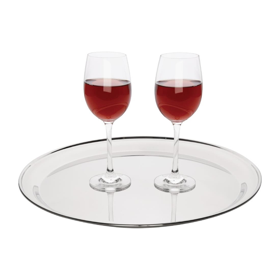 Olympia Serviertablett aus Edelstahl Rund 405mm, Bild 4