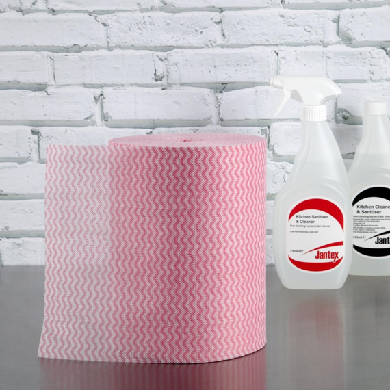 Jantex antibakterielle Mehrzwecktücher rot (200 Stück), Bild 7