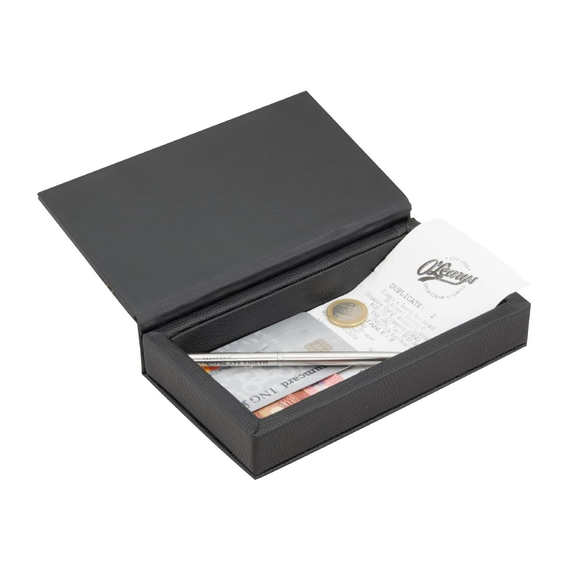 Securit trendiger Rechnungspräsenter in Lederoptik schwarz, Bild 3