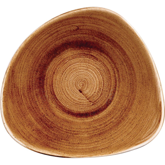 Churchill Stonecast Patina Dreieckige Schalen, Vintage-Kupfer, 235 mm, (12 Stück), Bild 2