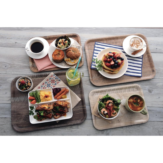 Cambro Madeira laminiertes Serviertablett braune Eiche 43cm, Bild 5