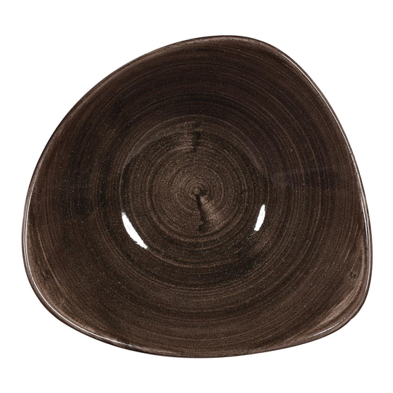 Churchill Stonecast Patina Dreieckige Schüsseln Schwarz 235mm (12 Stück), Bild 2