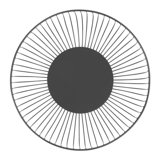 Olympia Wire Food Display Bowl Rund Schwarz 285x85mm, Bild 2