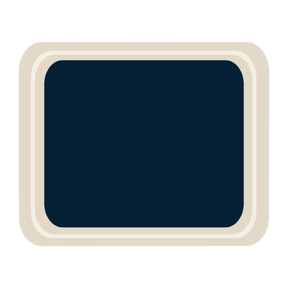 Roltex GN1/2 Serviertablett blau 32,5 x 26,5cm