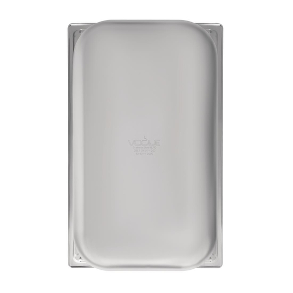 Vogue Strapazierfähiger GN-Behälter 1/1 Edelstahl 200mm, Bild 8