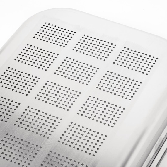 Vogue Strapazierfähiger, gelochter GN-Behälter 1/1 Edelstahl 65mm, Bild 7