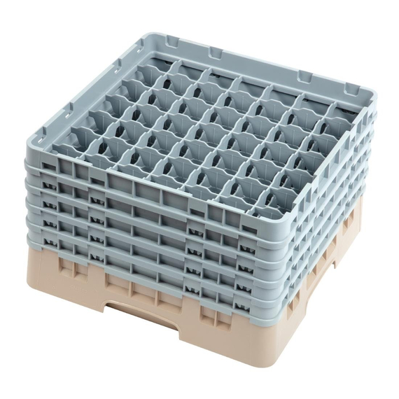 Cambro Gläserspülkorb beige mit 49 Fächern max Glashöhe 25,7cm, Bild 2