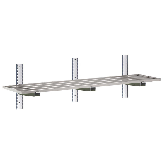 Gastro M Edelstahlwandregal 200cm breit