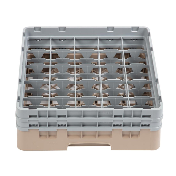 Cambro Gläserspülkorb beige mit 25 Fächern max Glashöhe 13,3cm