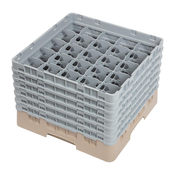 Cambro Gläserspülkorb beige mit 25 Fächern max Glashöhe 29,8cm, Bild 2