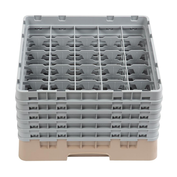 Cambro Gläserspülkorb beige mit 25 Fächern max Glashöhe 25,7cm