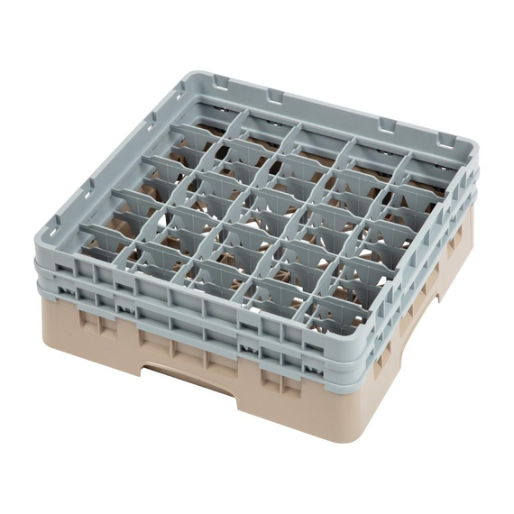 Cambro Gläserspülkorb beige mit 25 Fächern max Glashöhe 13,3cm, Bild 2