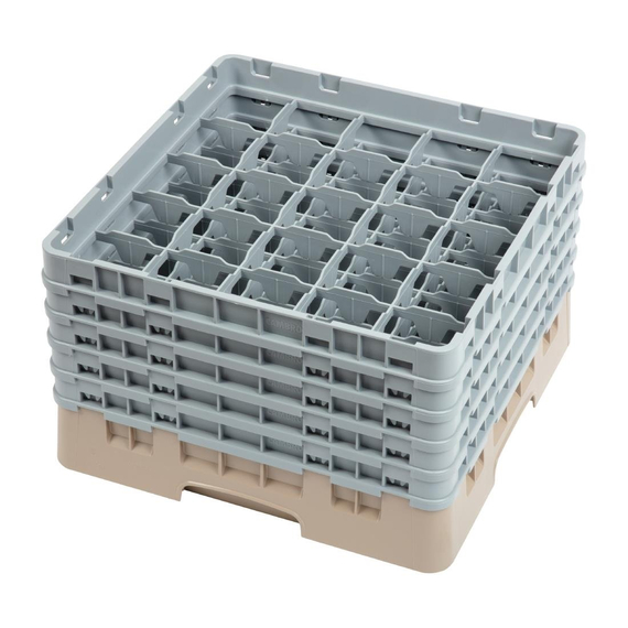 Cambro Gläserspülkorb beige mit 25 Fächern max Glashöhe 25,7cm, Bild 2