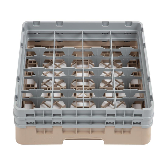 Cambro Gläserspülkorb beige mit 16 Fächern max Glashöhe 13,3cm