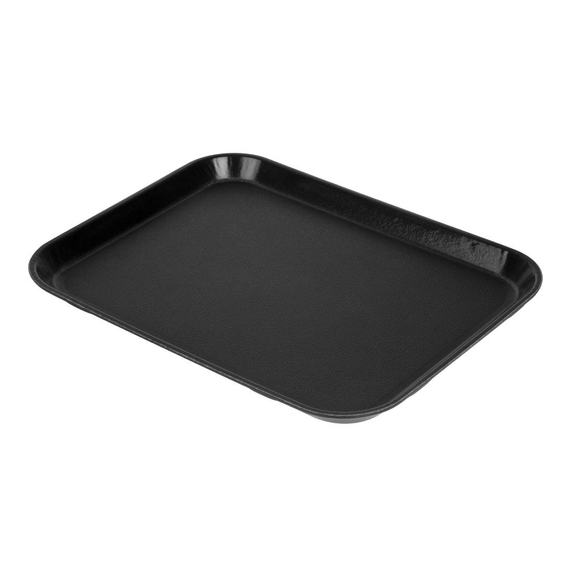 Cambro Epictread rechteckiges rutschfestes Fiberglastablett schwarz 35x27cm