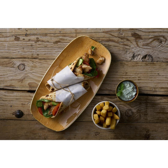 Churchill Stonecast Tangerine Chefs' Oblong Plate No. 3 (12 Stück) (298 x 153mm), Bild 3