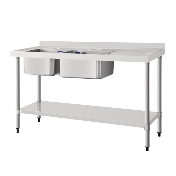 Vogue Spüle Doppelspüle Abtropffläche rechts 150cm, Bild 9