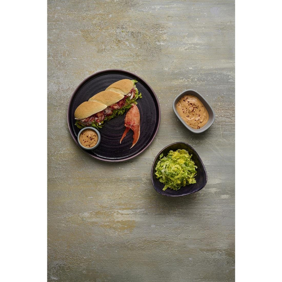 Churchill Stonecast Patina, dreieckige Schale, tiefviolett, 153 mm, (12 Stück), Bild 2