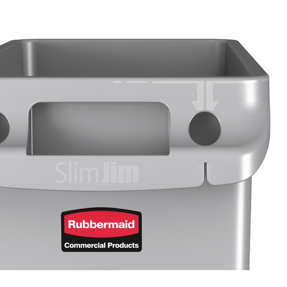 Rubbermaid Slim Jim Abfalleimer 60L, Bild 6