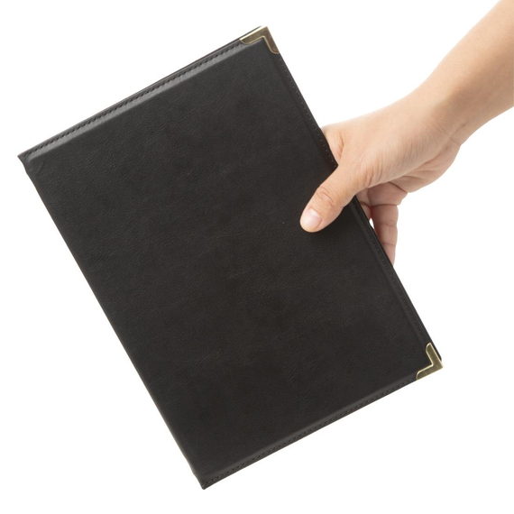 Olympia Speisekarte Kunstleder schwarz A5, Bild 5