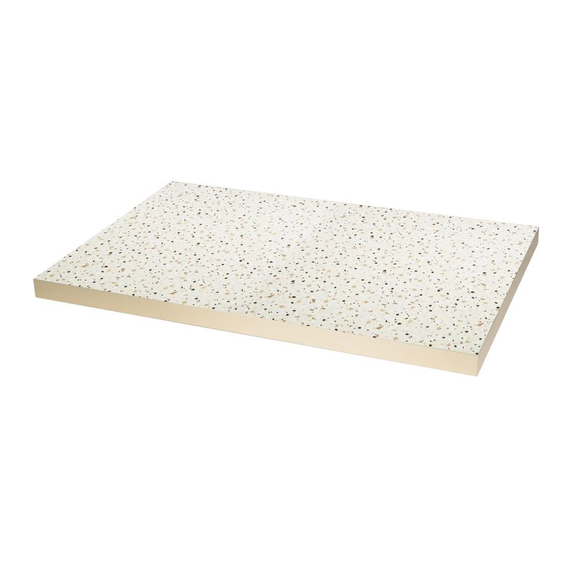 Rechteckige Tischplatte im Bolero-Terrazzo-Stil, 1100 x 700 mm