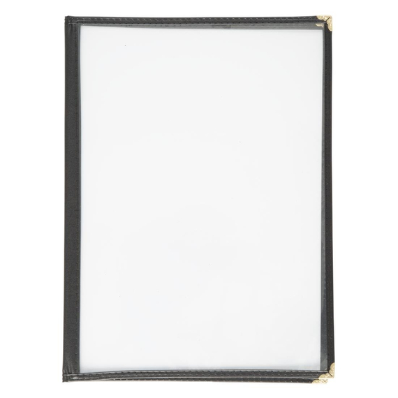 Olympia Einsteckhülle schwarz A4 4 Seiten