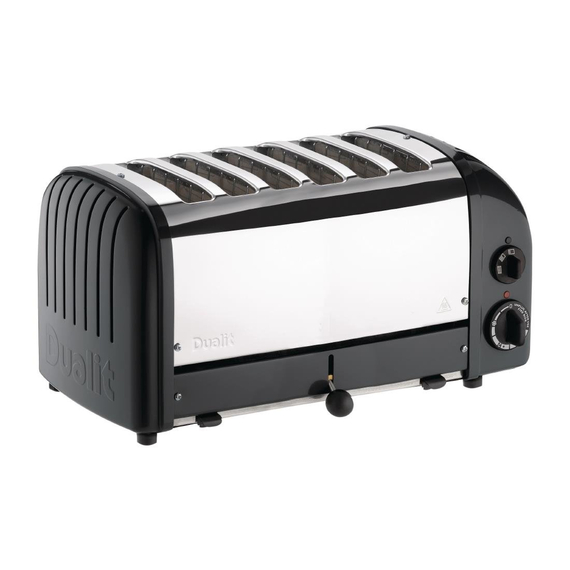 Dualit Toaster 60145 schwarz 6 Schlitze
