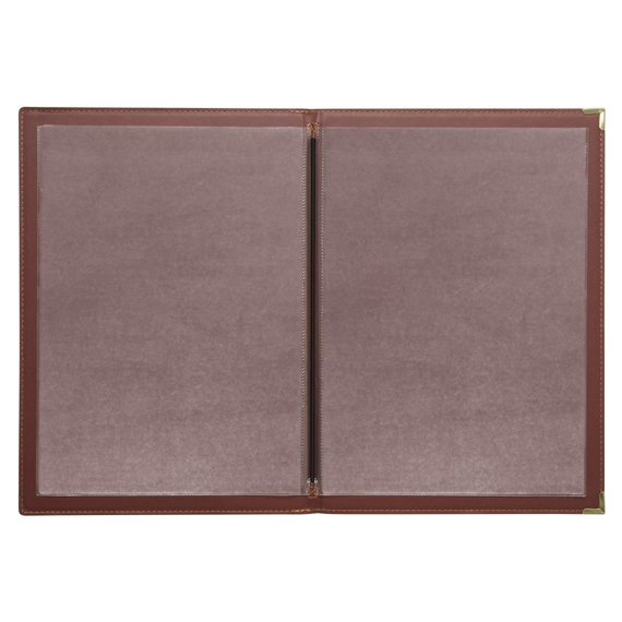 Olympia Speisekarte Kunstleder bordeauxrot A4, Bild 2