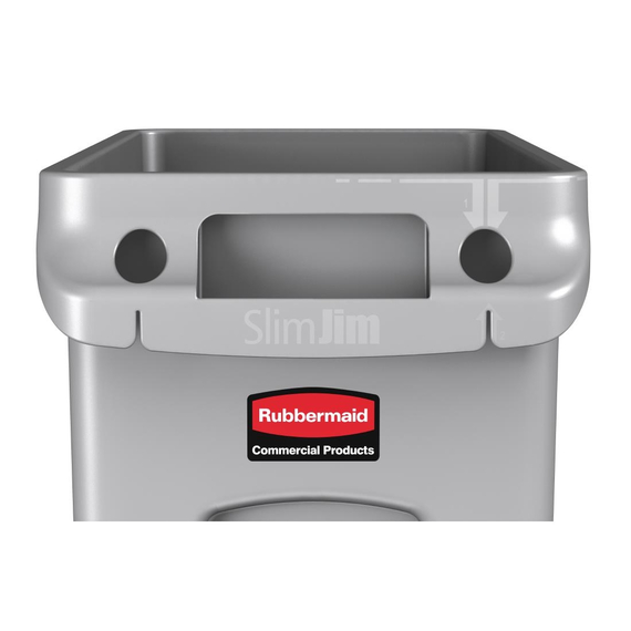 Rubbermaid Slim Jim Abfalleimer 60L, Bild 7