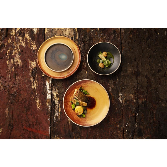 Olympia Canvas runder Teller mit schmalem Rand siena-rost 26,5cm (6 Stück), Bild 9