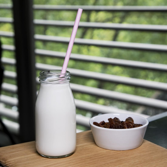 Fiesta Compostable kompostierbare Papierstrohhalme rosa (250 Stück), Bild 3