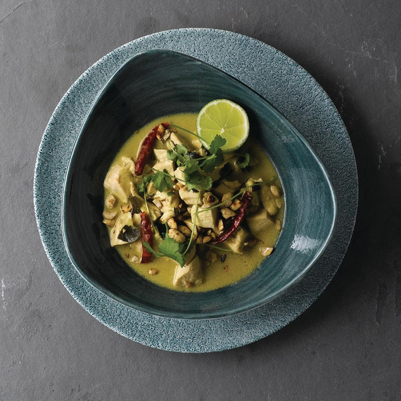 Churchill Stonecast Patina Dreieckige Schalen, Rustikales Blaugrün, 153 mm (12 Stück), Bild 3