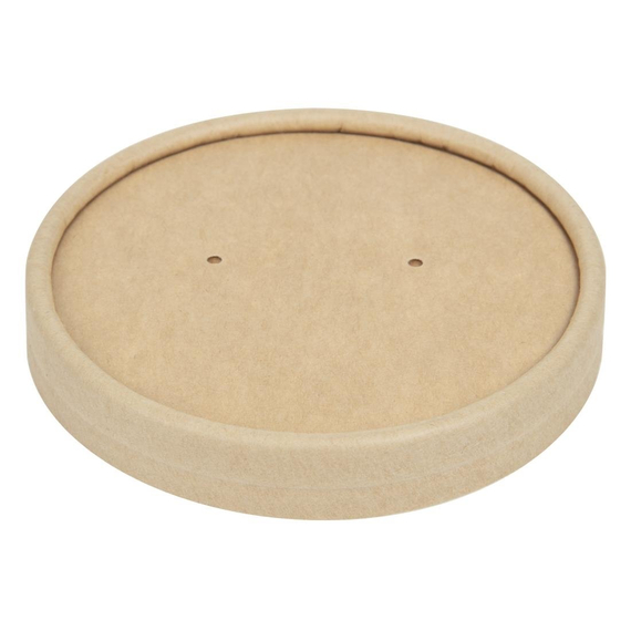 Colpac Deckel für recycelbare, mikrowellengeeignete Suppenbecher 225ml und 350ml (500 Stück)