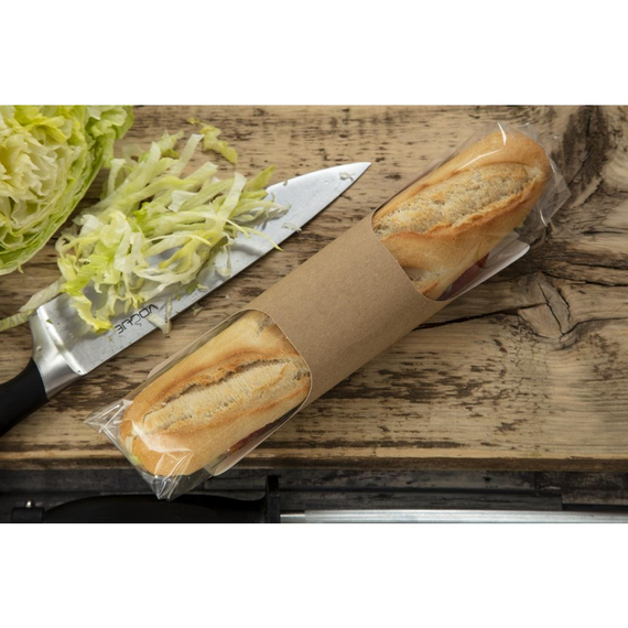 Colpac Recycelbare Baguette-Verpackungen aus Packpapier und Kunststoff (500 Stück), Bild 6