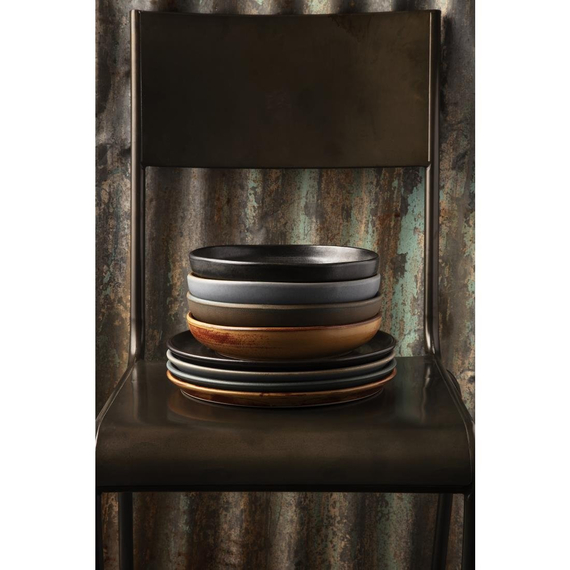 Olympia Canvas runder Teller mit schmalem Rand schwarz 26,5cm (6 Stück), Bild 7