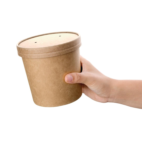 Fiesta recycelbare Deckel für Suppenbehälter, 118 mm (500 Stück), Bild 3