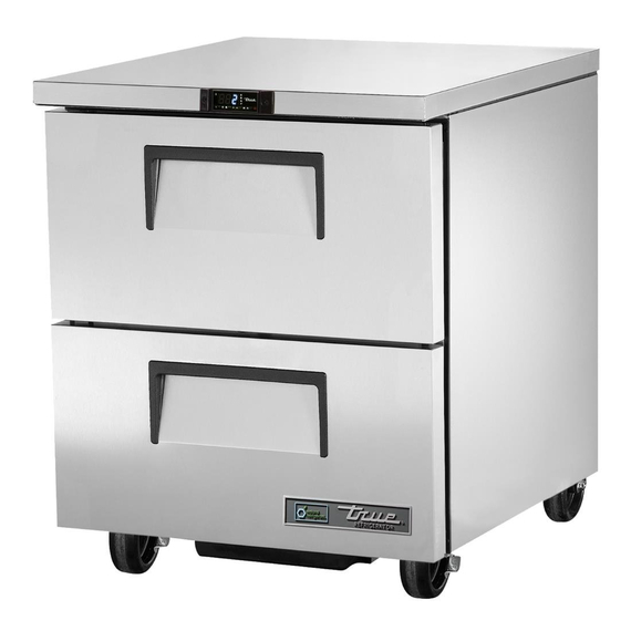 True Unterbaukühlschrank mit 2 Schubladen TUC-27D-2-HC