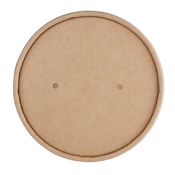 Fiesta Compostable Papierdeckel 11,8cm für Suppenbecher (500 Stück)