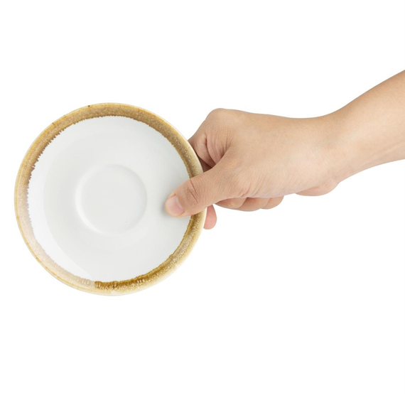 Olympia Kiln Espresso Untertassen Kreideweiß 11,5cm (6 Stück), Bild 3