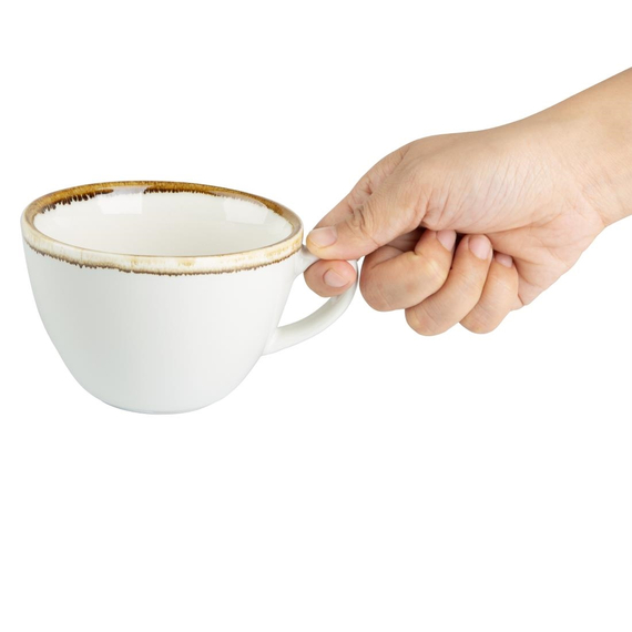 Olympia Kiln Cappuccinotassen Kreideweiß 34cl (6 Stück), Bild 5