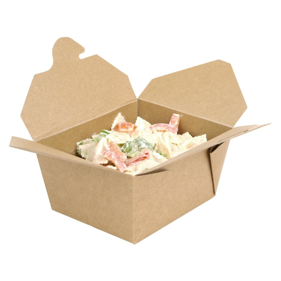 Fiesta Compostable Food Box zum Mitnehmen - 600ml (400 Stück), Bild 2