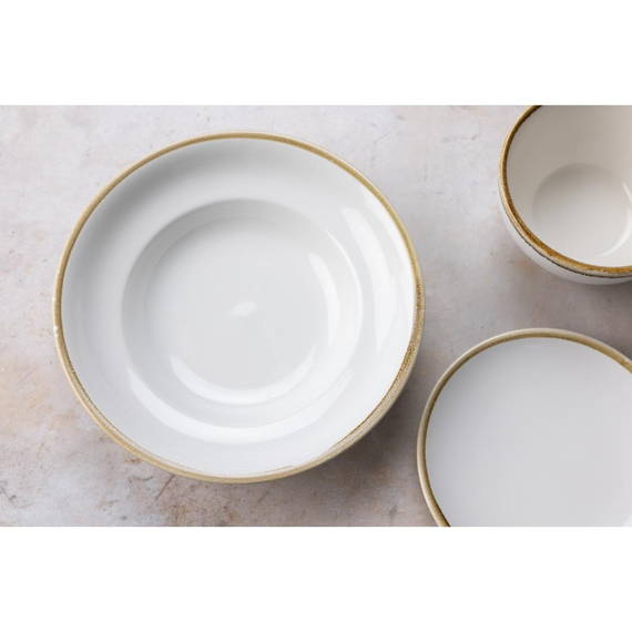 Olympia Kiln Pasta Schüssel Kreide 250mm 340ml (4 Stück), Bild 9