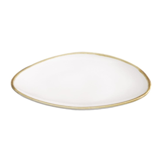 Olympia Kiln dreieckige Teller Kreideweiß 23cm (6 Stück), Bild 5