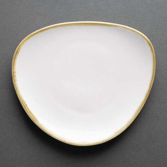 Olympia Kiln dreieckige Teller Kreideweiß 16,5cm (6 Stück), Bild 2